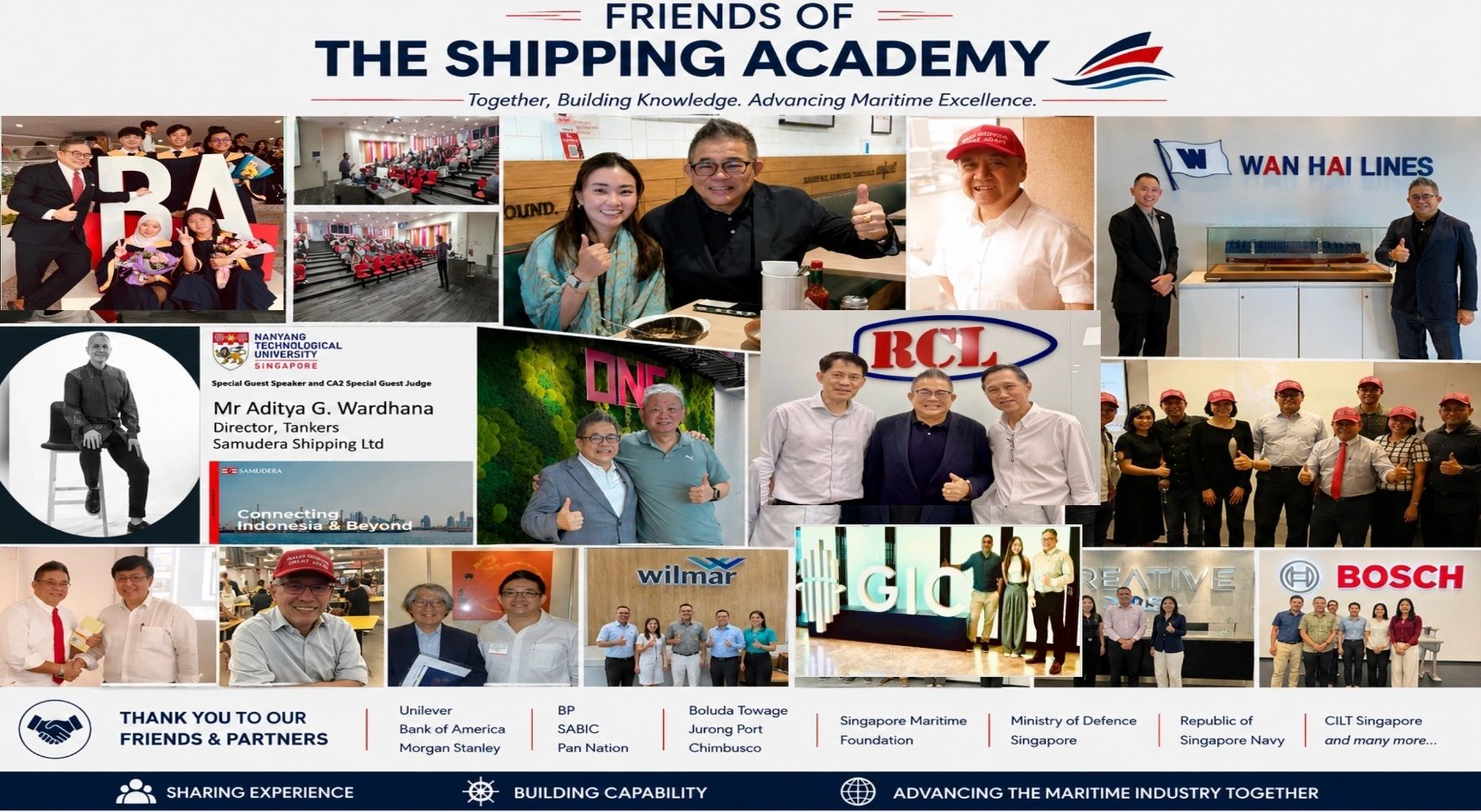 Friends of The Shipping Academy — community collage and partners